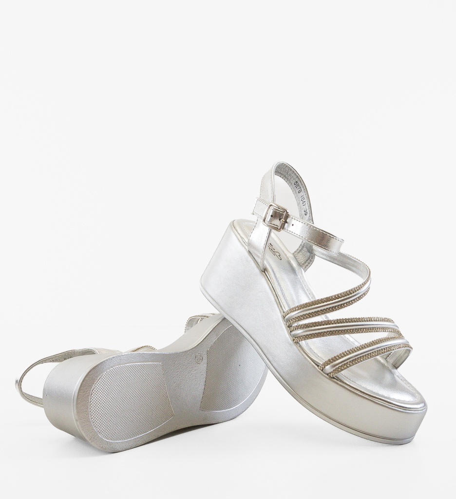Sandale Dama Svaltar Argintii - Eleganta si Stil - imagine 5