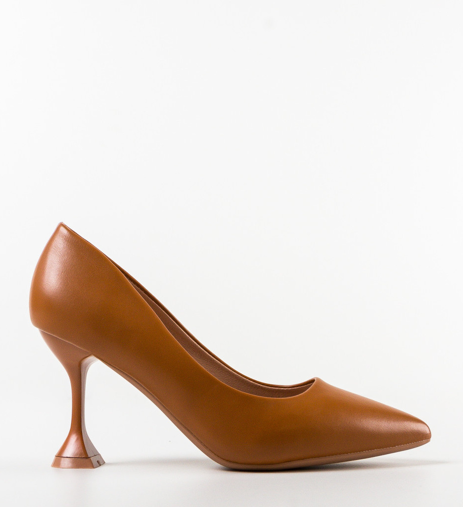 Pantofi cu Toc Camel Wiktor | Eleganță și Stil - imagine 5