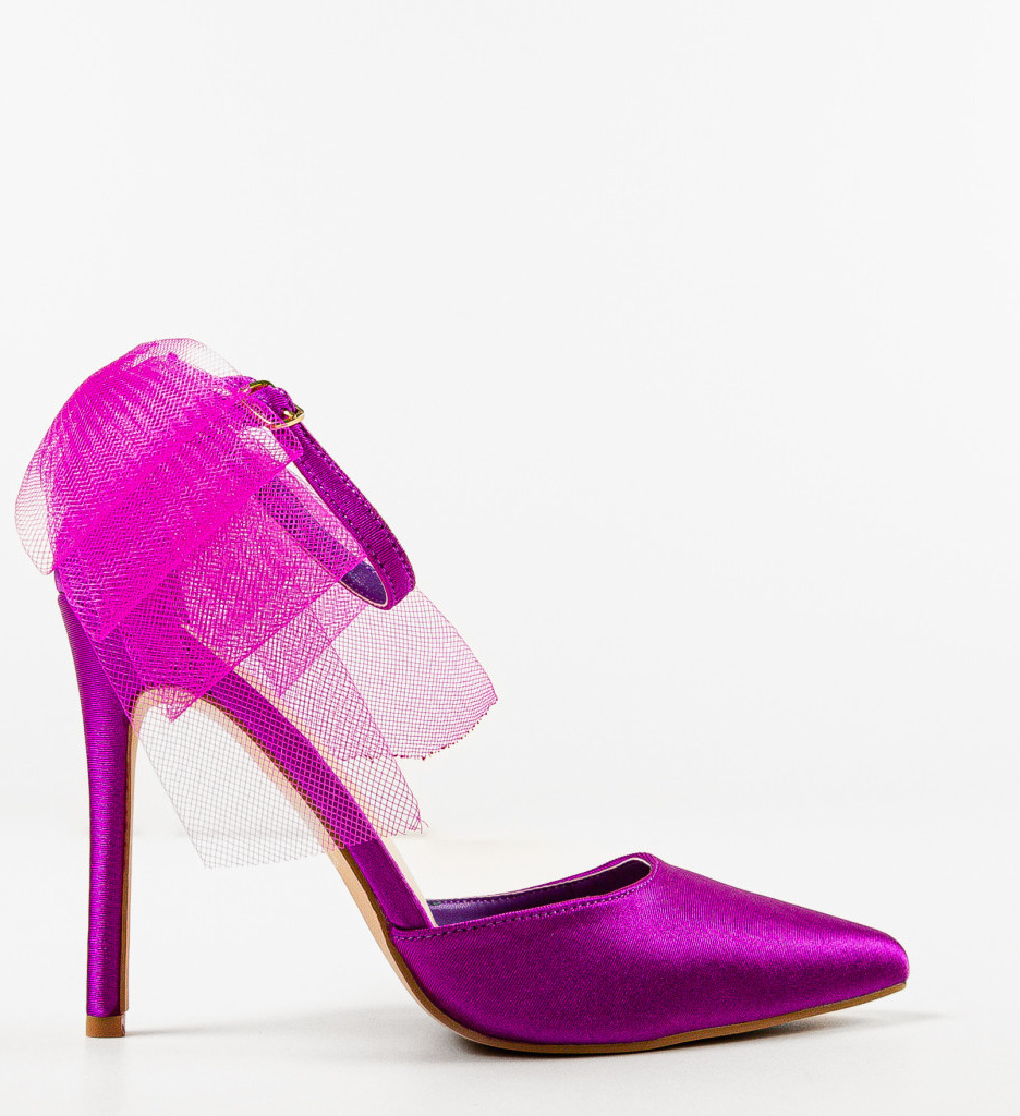 Pantofi cu toc Jarh Mov - Eleganță și Stil - imagine 4