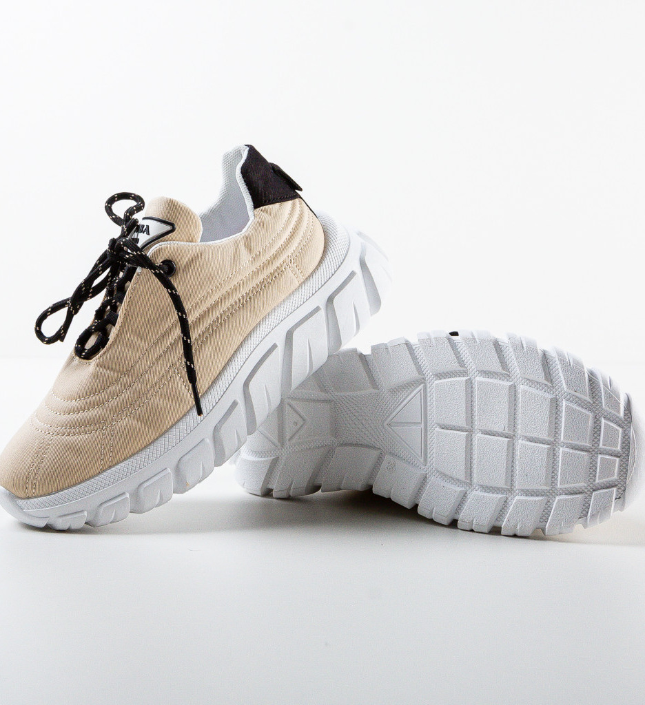 Sneakers Dama Aviana Bej - Confort și Stil - imagine 7