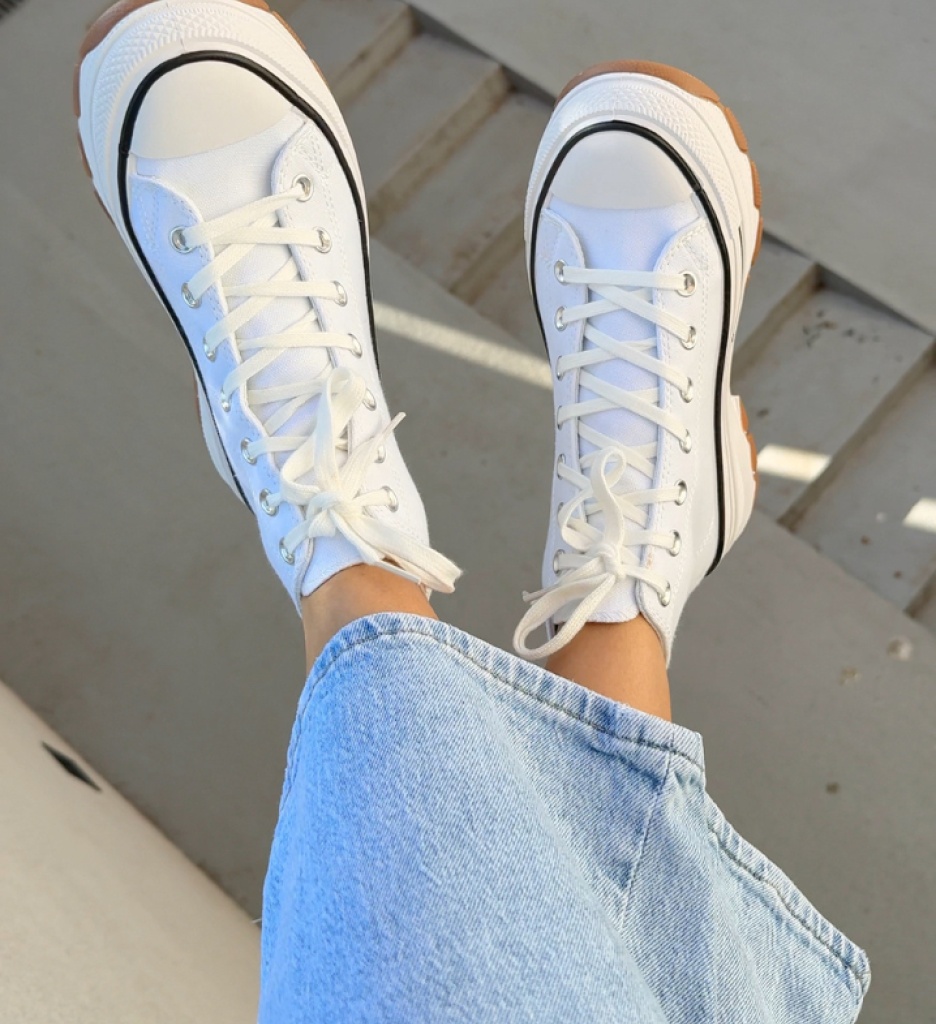 Sneakers Dama Fedaz Albi - Confort și Stil - imagine 2
