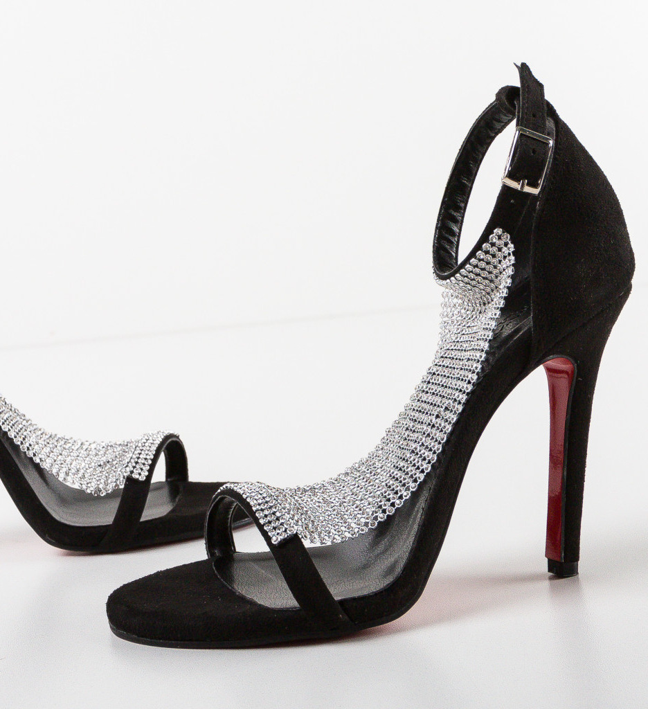 Sandale Toc Esbar Negre - Eleganță Asigurată - imagine 7