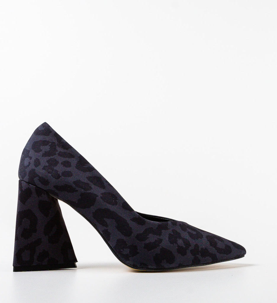 Jinos Pantofi cu Toc Gri - Eleganță și Stil - imagine 4