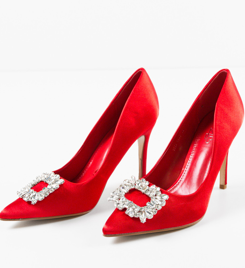 Pantofi Dama Hanna Rosii - Eleganță Asigurată - imagine 6