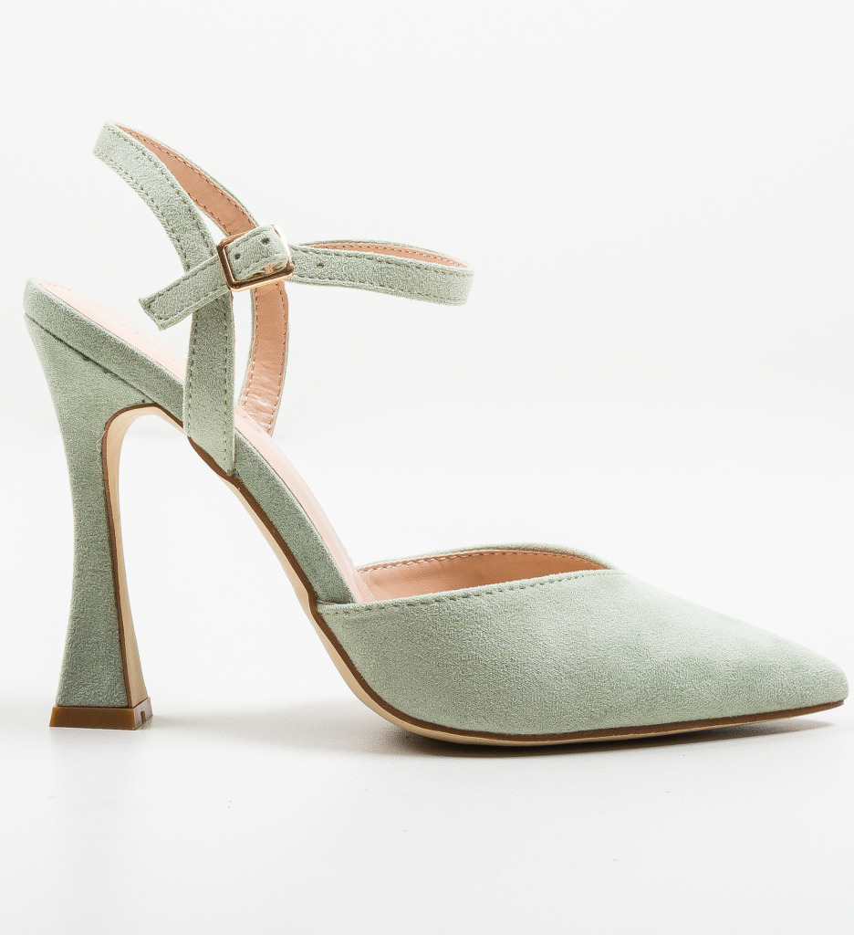 Pantofi cu toc verzi eleganți - Stil și confort - imagine 6