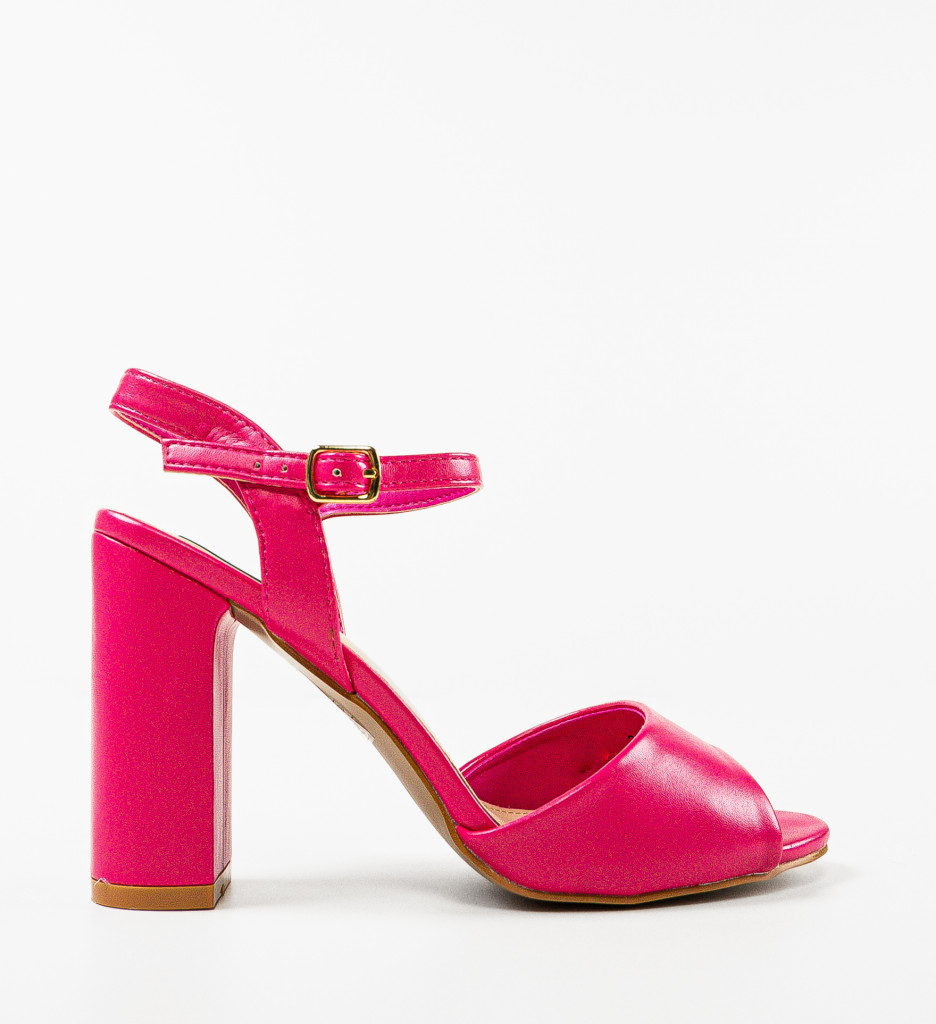 Sandale cu toc Glenna Fuchsia - Eleganță vibrantă - imagine 4
