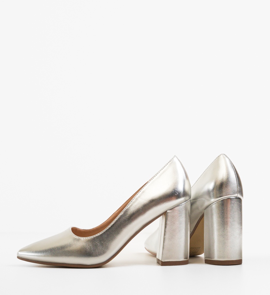 Pantofi cu Toc Argintii | Eleganță Maximă - imagine 5
