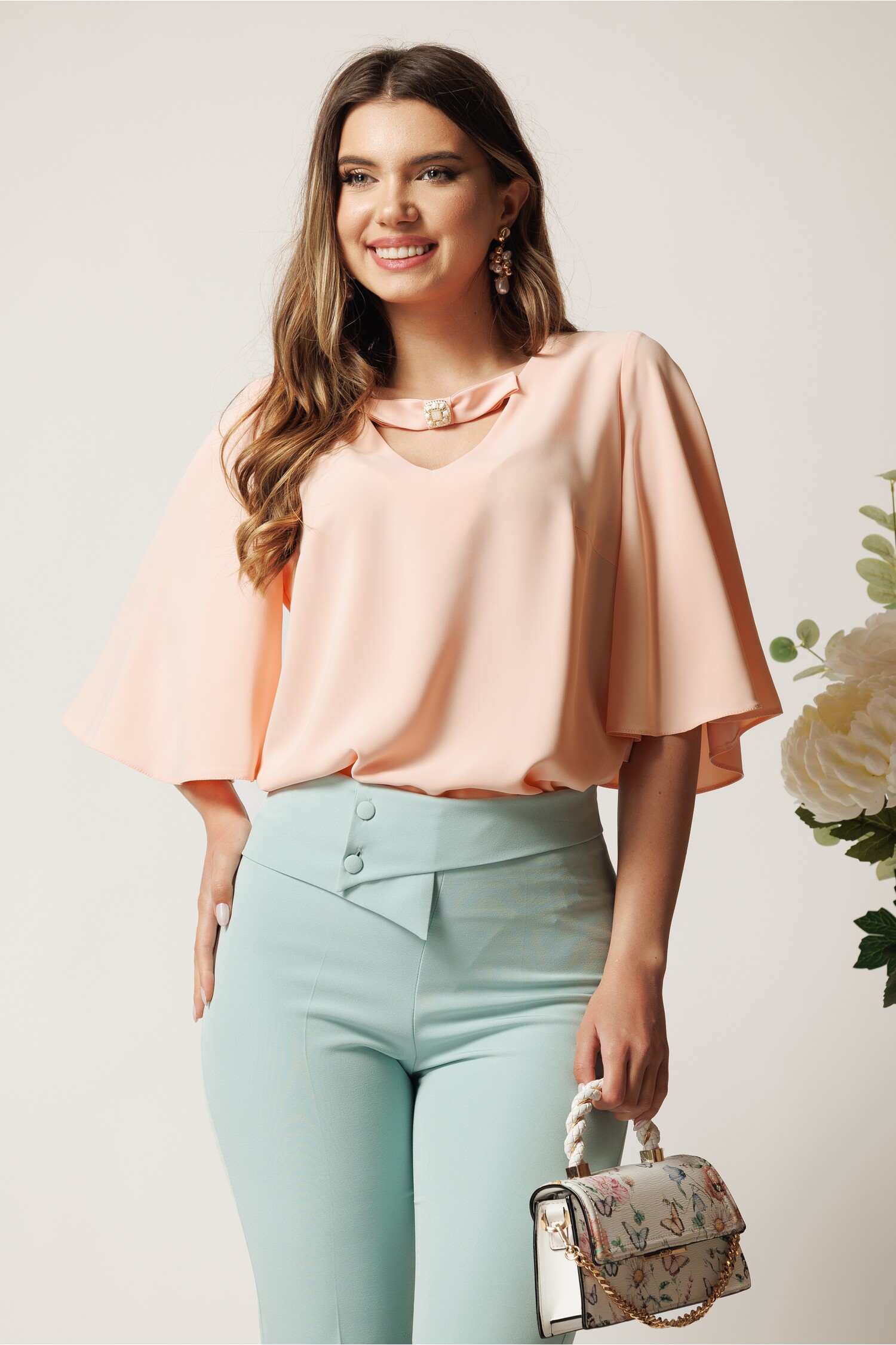 Bluza DY Fashion Elegantă din Voal Vaporoasă
