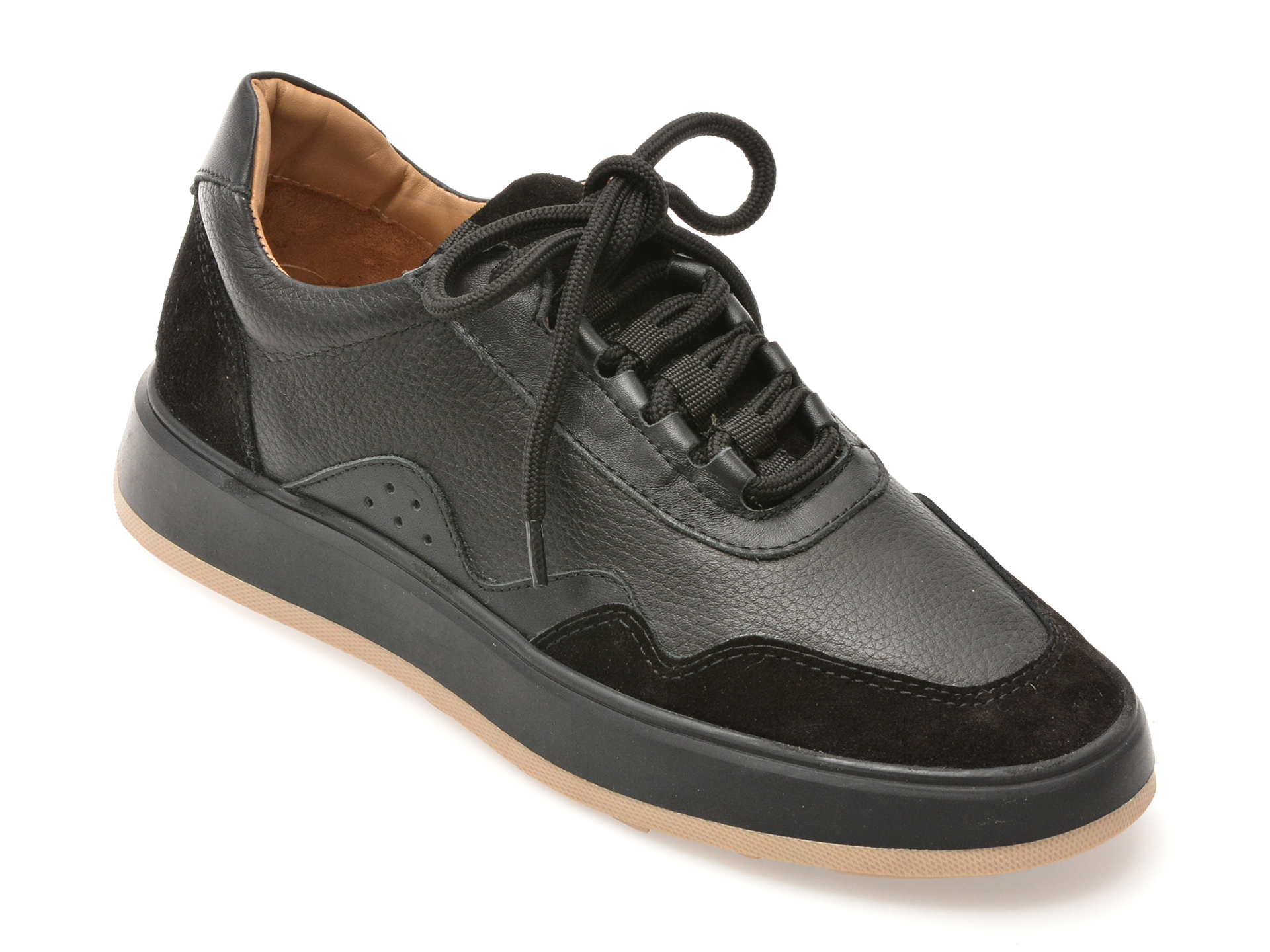 Pantofi Sport Flavia Passini Negri Piele Naturala