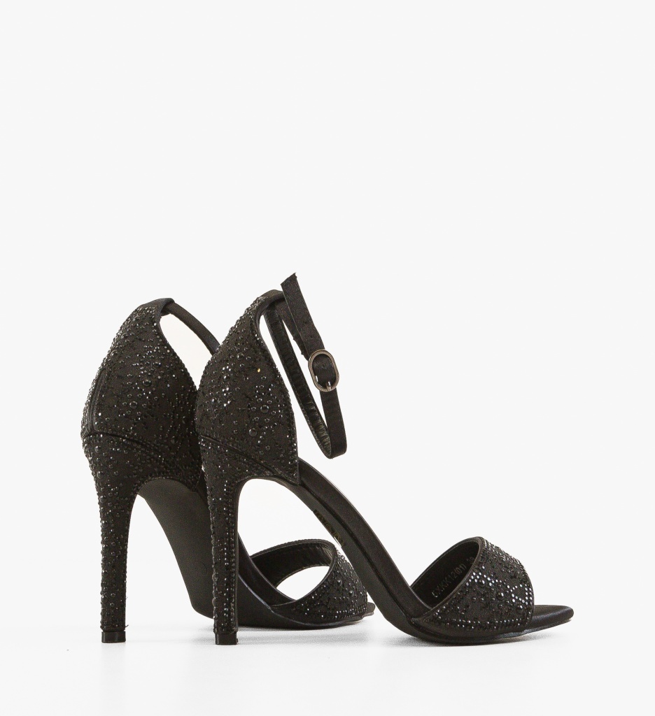 Sandale cu Toc Zeda Negre | Eleganță și Stil - imagine 4
