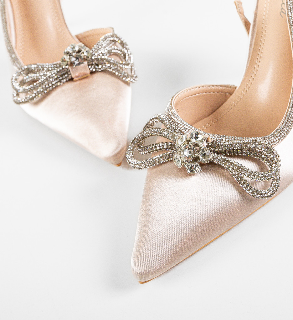 Pantofi cu Toc Maish Bej - Eleganță Asigurată - imagine 4