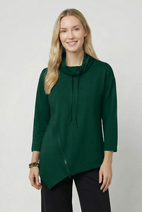 Bluza Tunica Asimetrică Pierino Verde