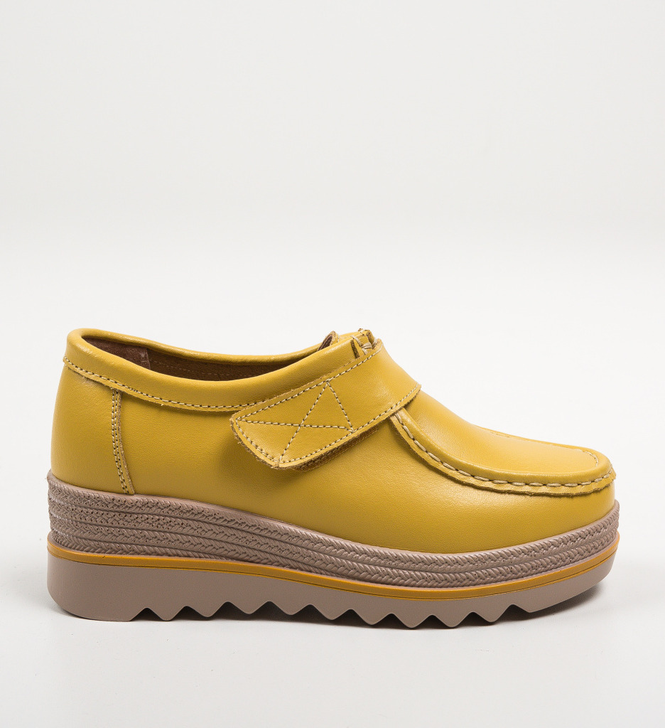 Pantofi Casual Straif Galbeni - Confort și Stil - imagine 5