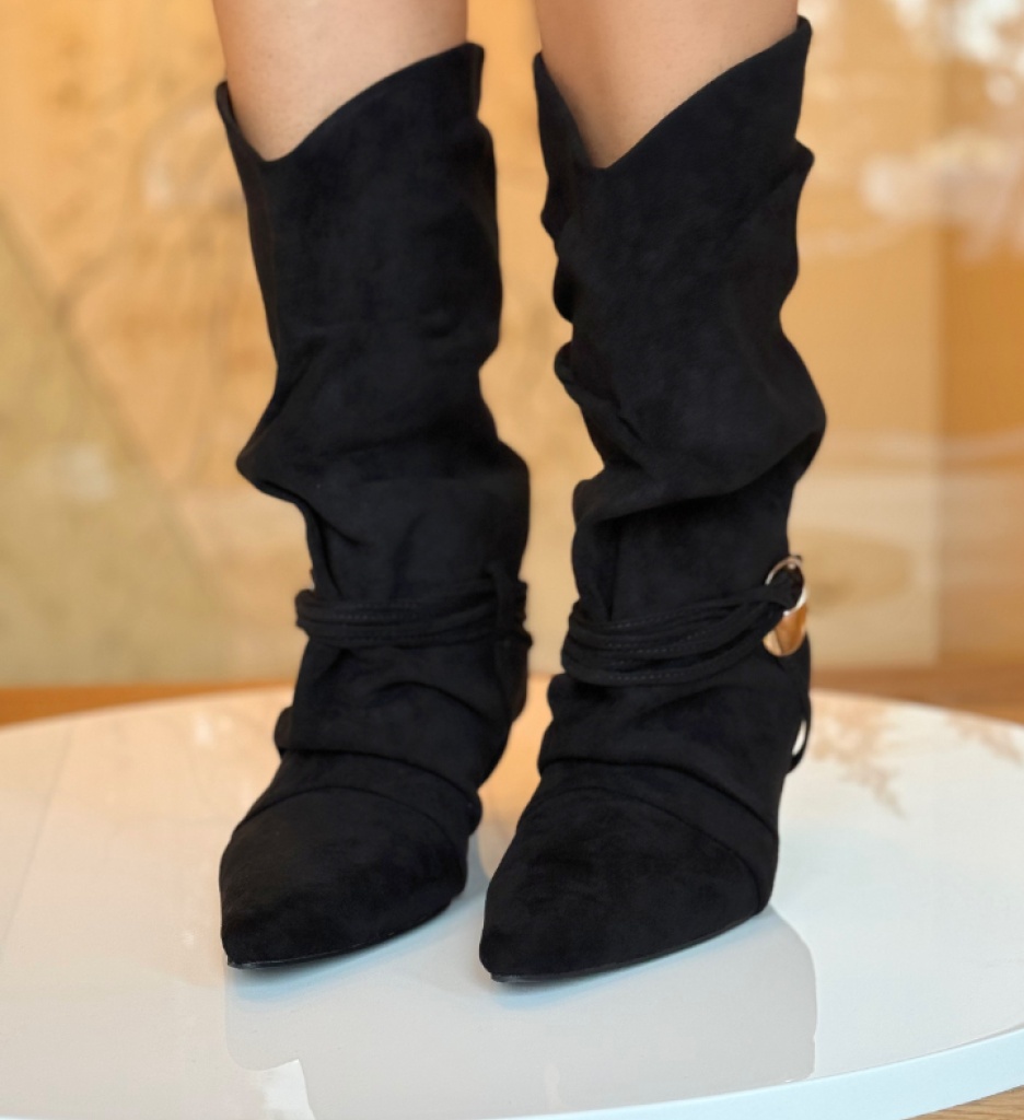 Botine Kamen Negre Depurtat - Eleganță și Confort - imagine 8
