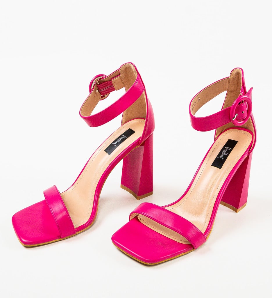 Sandale cu Toc Seppho Fuchsia | Eleganță și Stil - imagine 7