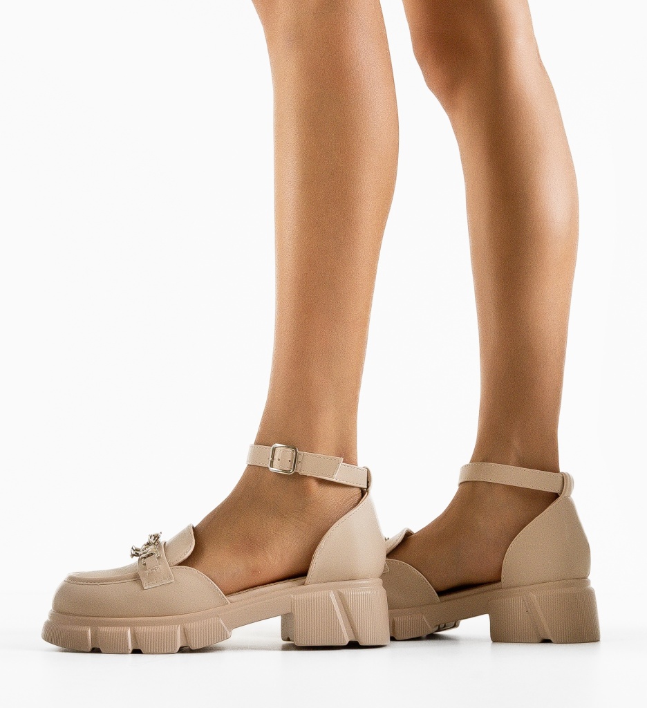 Pantofi Casual Nasana Bej - Confort și Stil - imagine 3