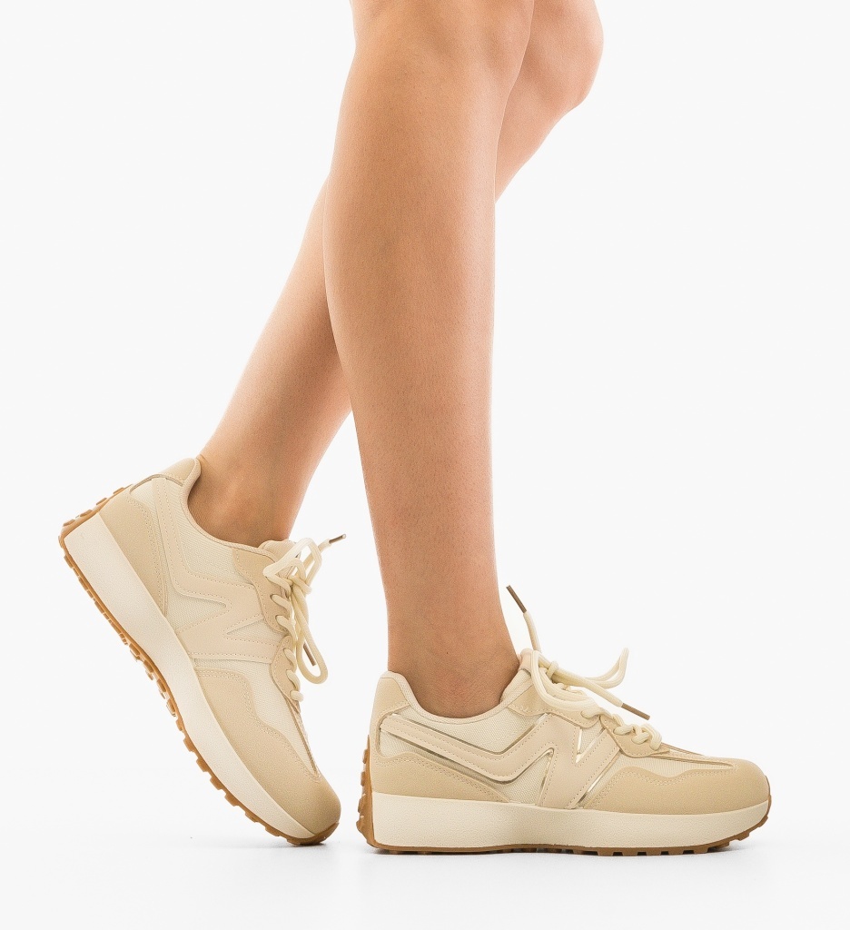 Sneakers Sharad Bej | Confort & Stil Modern