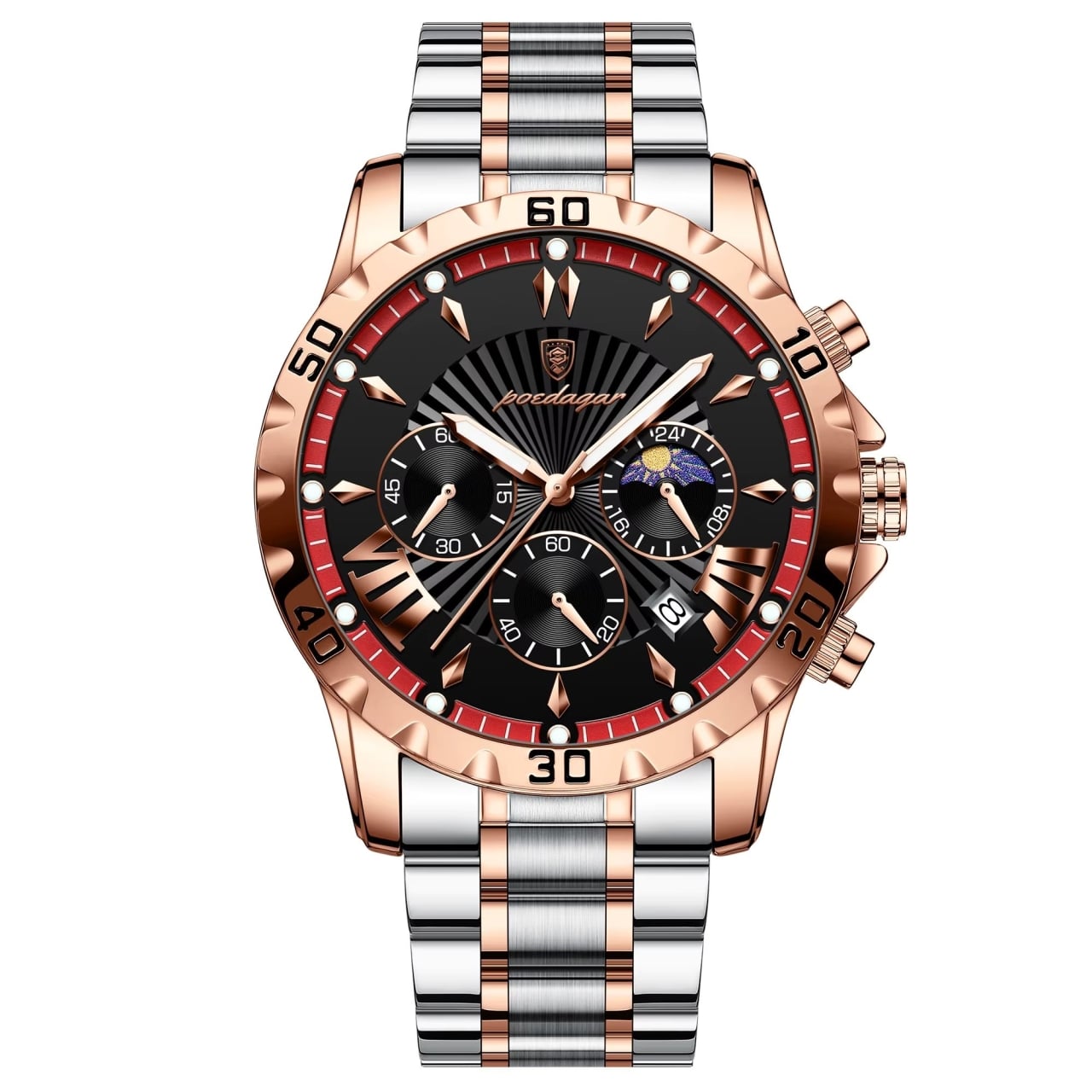Poedagar CS1815 Ceas Barbatesc Eleg Rose Gold