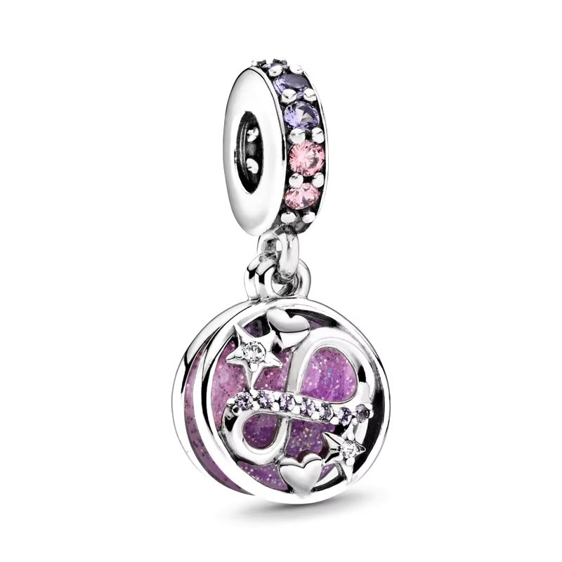 Charm Argint Infinit Placat Rodiu Amanda