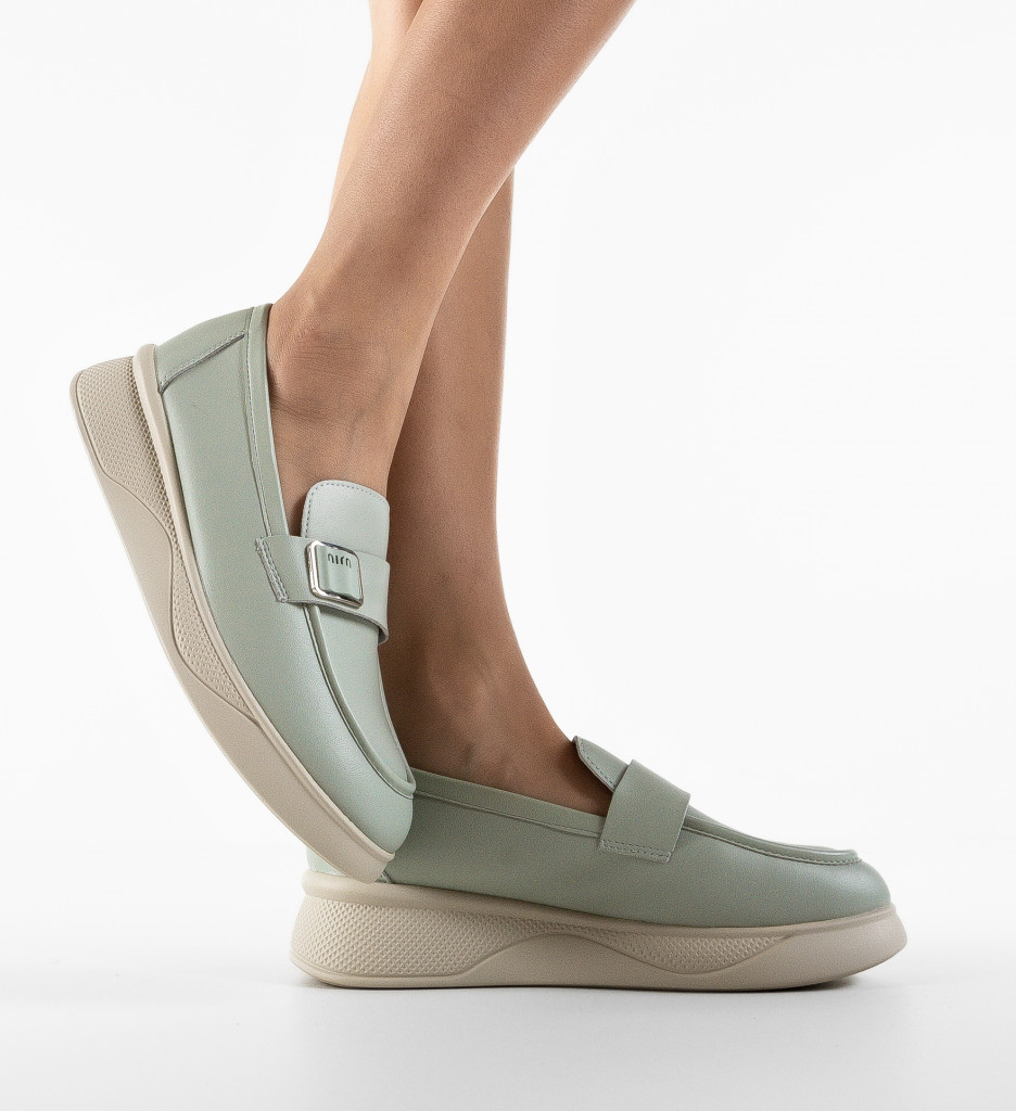 Pantofi Casual Dama Verzi - Confort și Stil - imagine 2