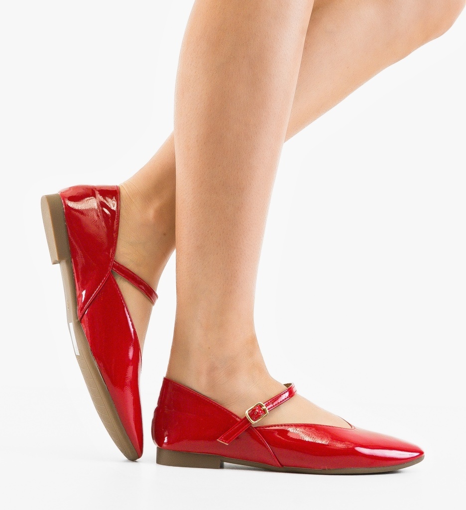 Balerini Dama Perre Rosii - Eleganță și Confort Casual - imagine 5
