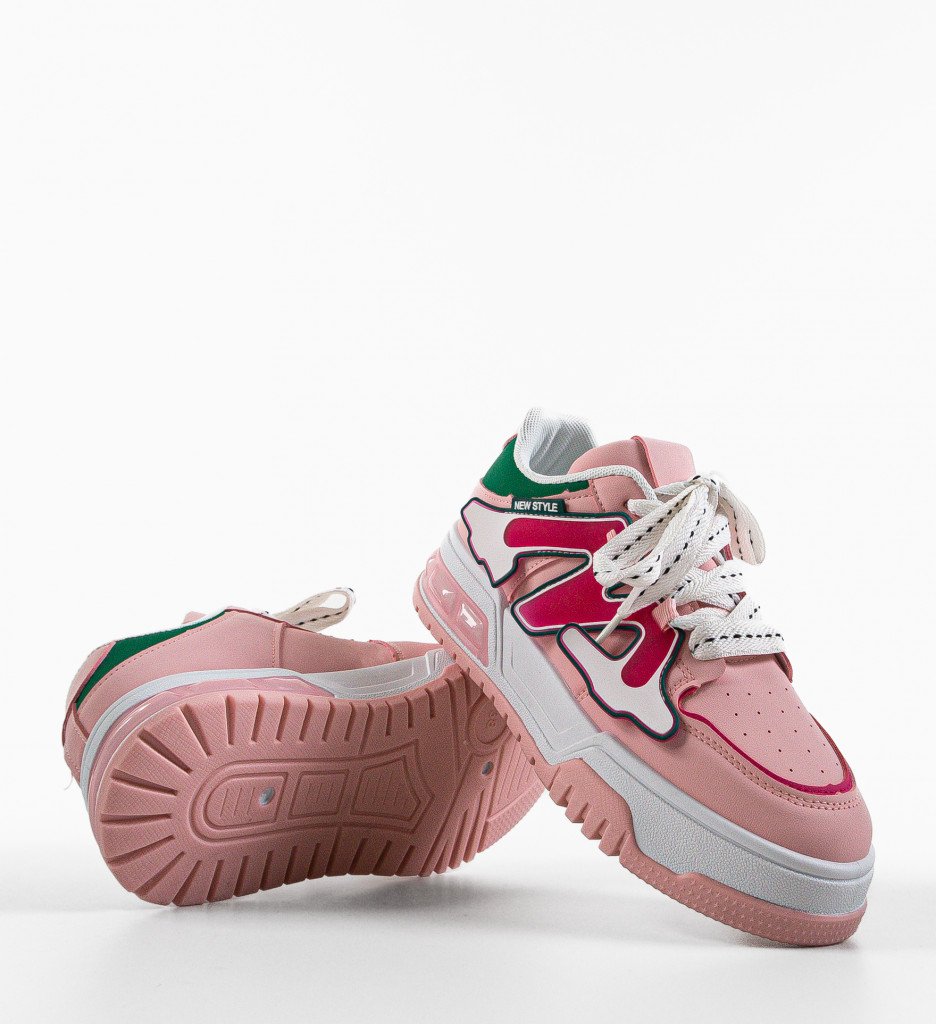 Sneakers Dama Niustile Roz - Stil și Confort Urban - imagine 8