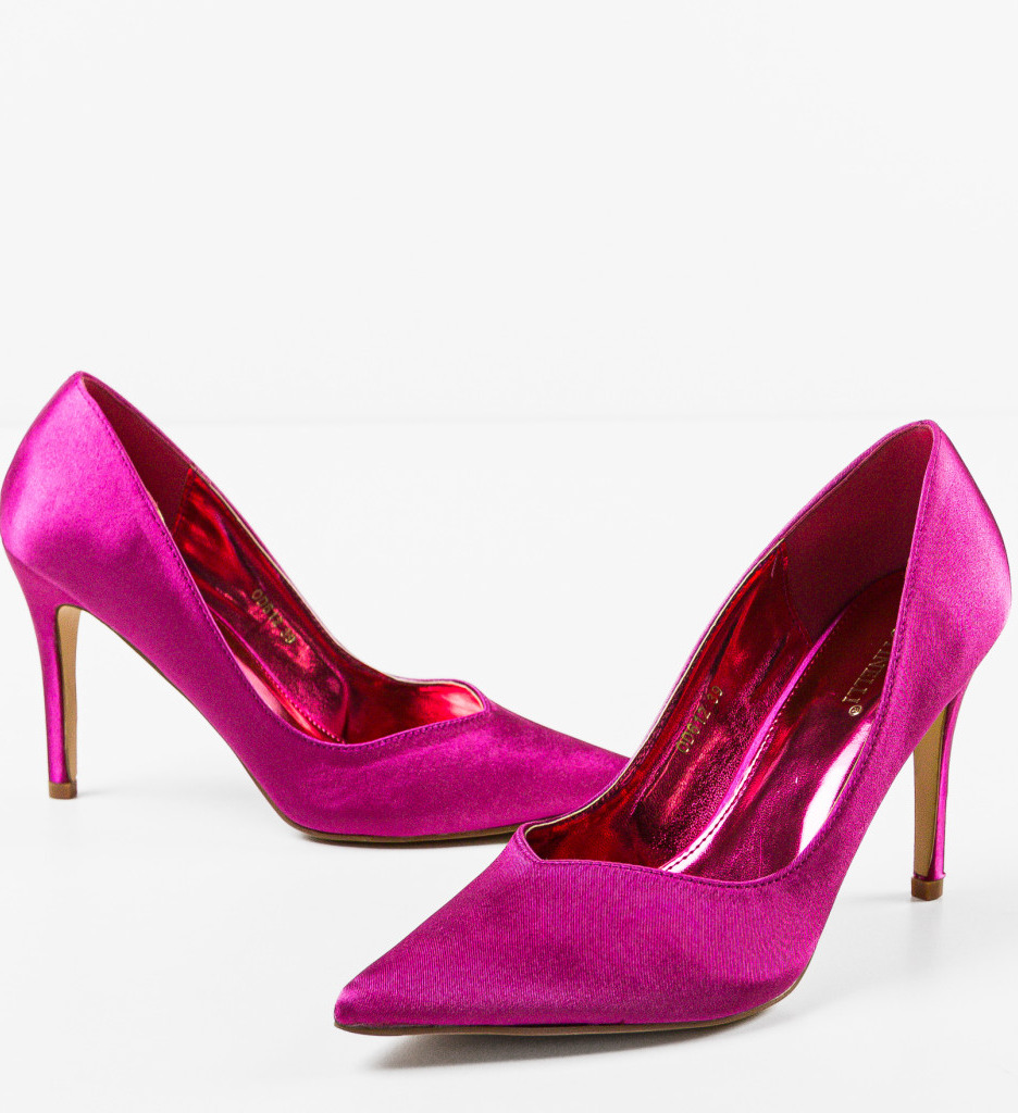 Pantofi cu toc Blada Fuchsia - Eleganță și Stil - imagine 8