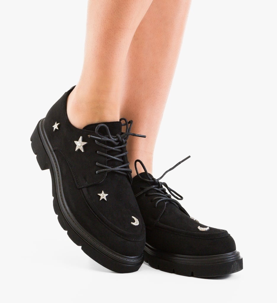 Pantofi Casual Stellar Negri – Stil și Confort
