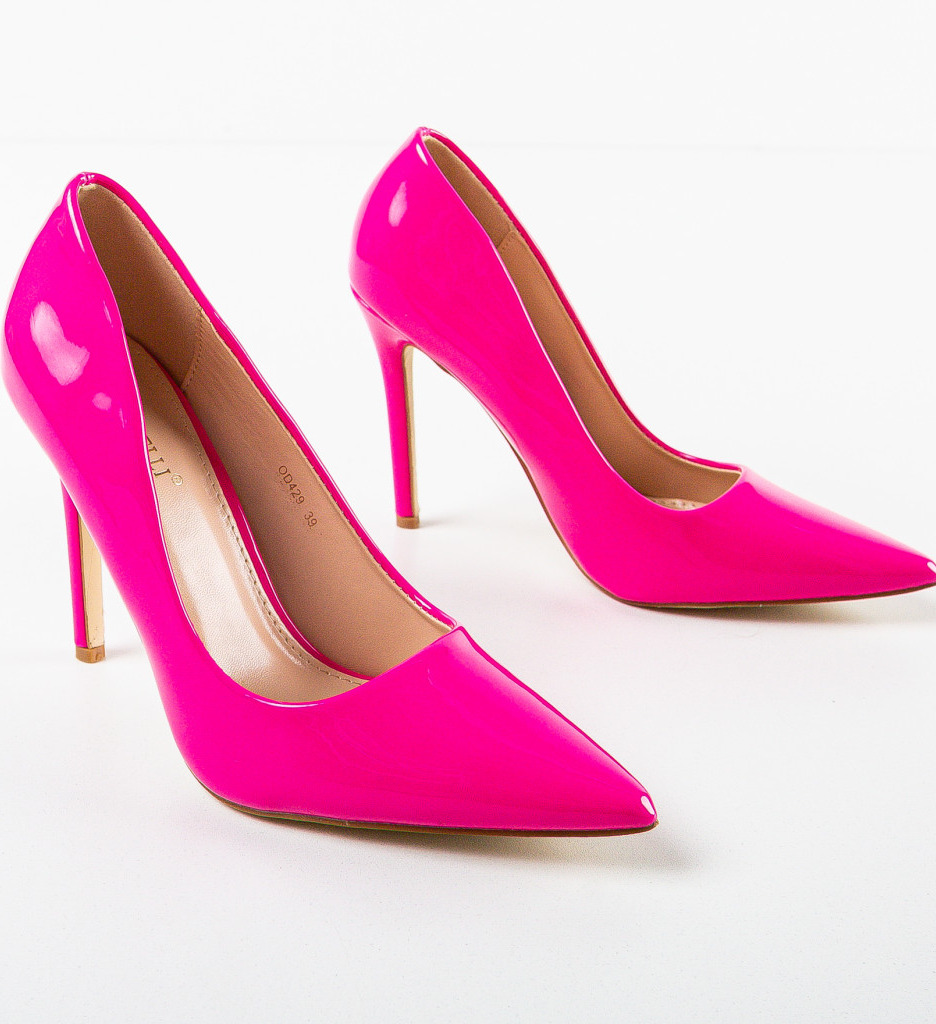 Pantofi Dama Minste Fuchsia Eleganți - imagine 5
