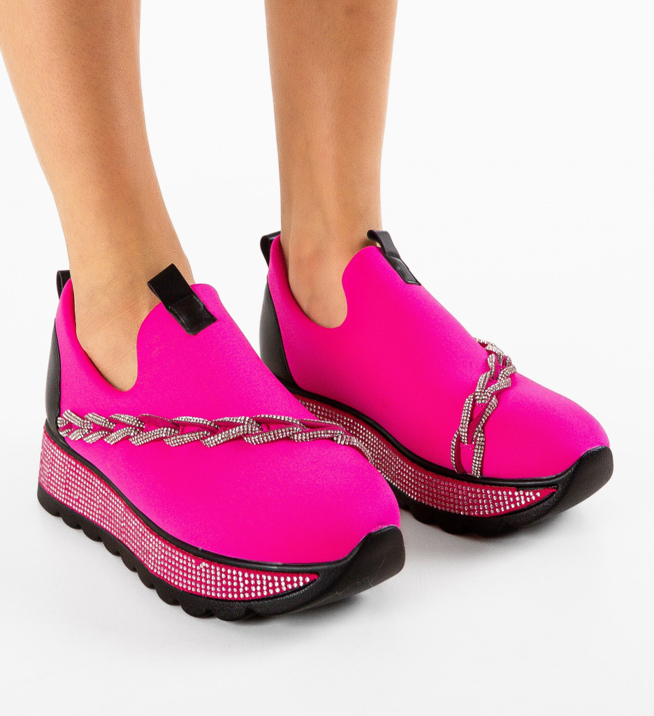 Sneakers Dama Andala Fuchsia | Confort și Stil - imagine 2