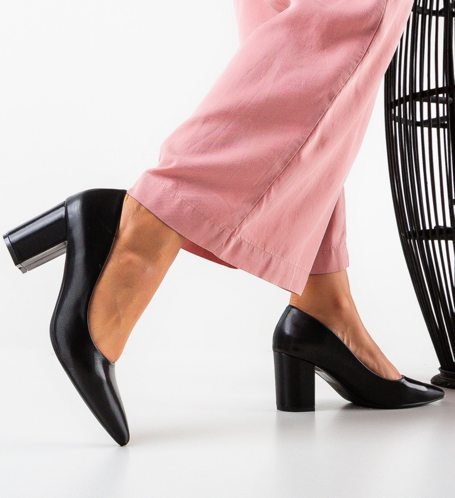 Pantofi Keri Negri cu Toc | Eleganță Urbană - imagine 2