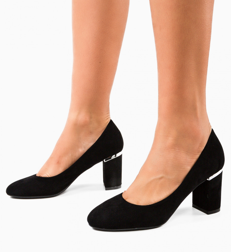 Pantofi Ryouta Negri - Eleganță și Confort - imagine 4
