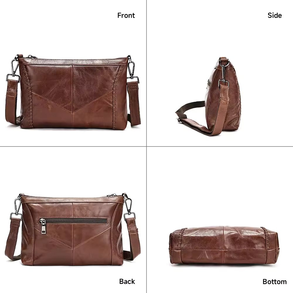 Geanta Dama Piele Naturala Maro Delis - imagine 3