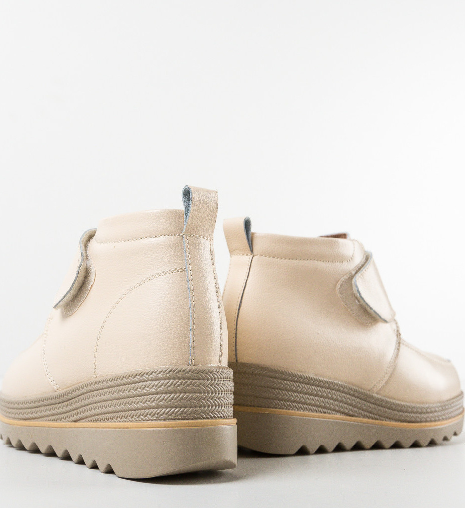 Pantofi Casual Dama Aarron Bej Confort - imagine 6