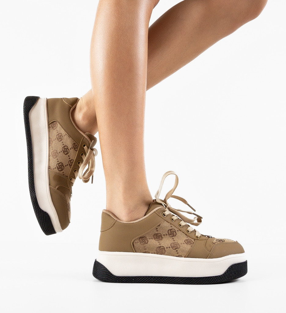 Sneakers Dama Miess Bej - Confort și Eleganță