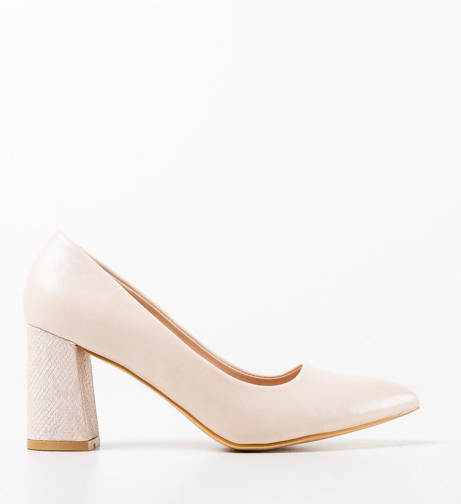 Pantofi Dama Toc Eleganti Bej - Stil si Versatilitate - imagine 4