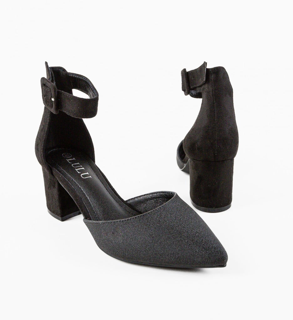 Pantofi Dama Arbeu Negri cu Toc Eleganți - imagine 14