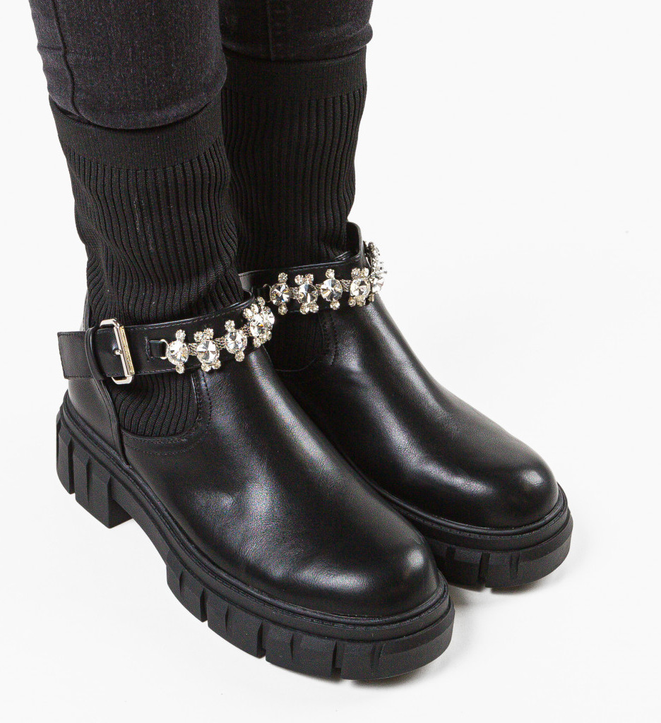 Golden Ghete Dama Negre Elegante - imagine 4