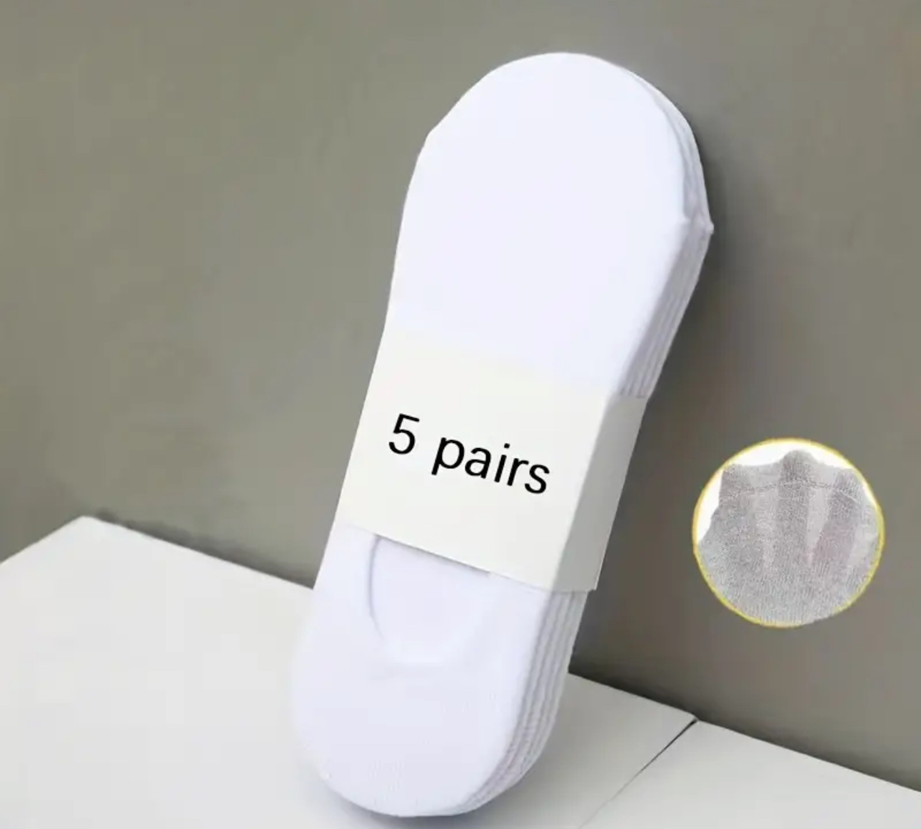 Set 5 Sosete Barbati Albe, Confort Zilnic