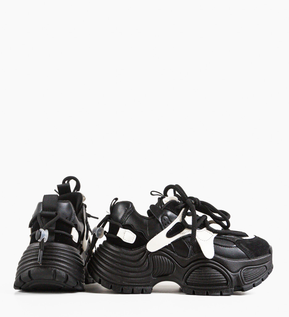 Sneakers Dama Gond Negri - Confort Urban - imagine 6