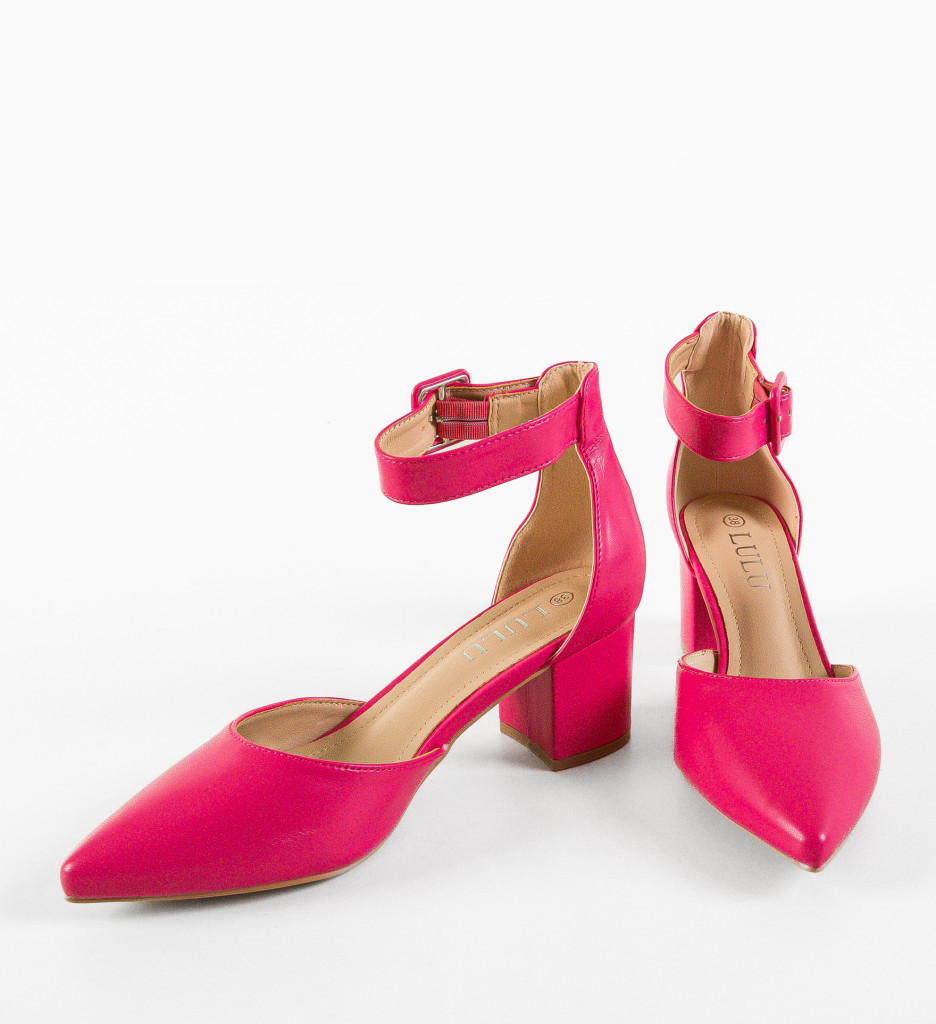 Pantofi cu Toc Anerose Fuchsia - Stil Glamour - imagine 10
