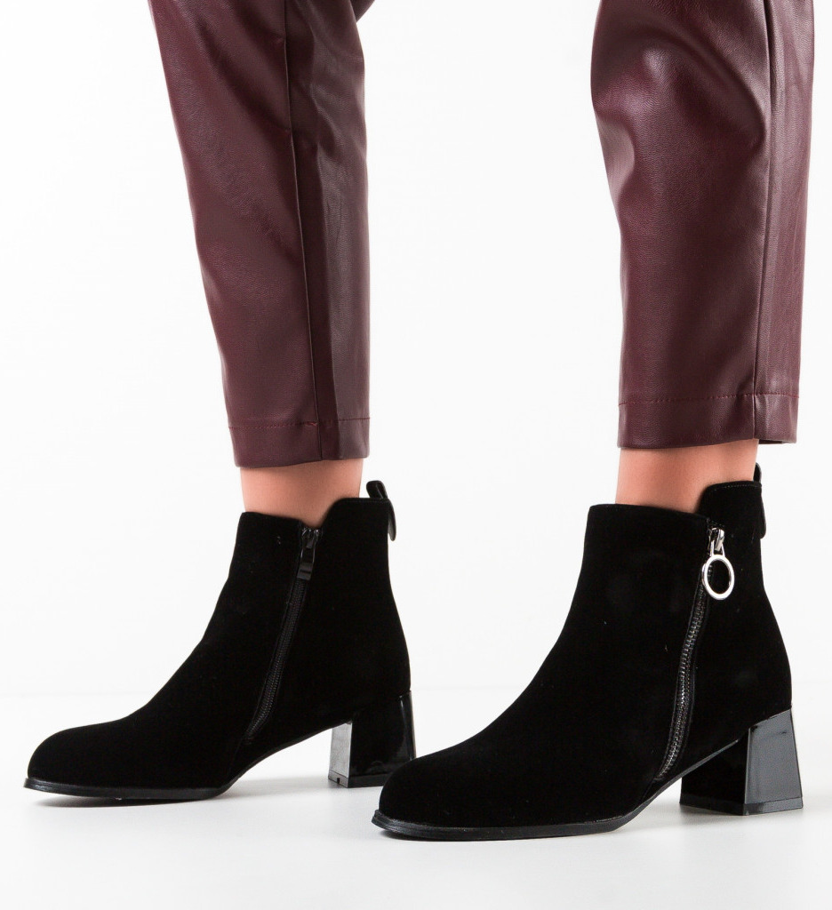 Botine Henrietta Negre | Eleganta pentru Orice Ocazie