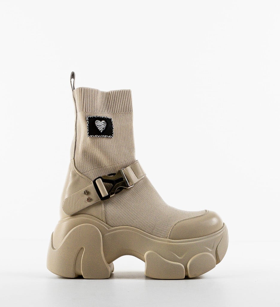 Sneakers Tradale Bej - Confort și Stil Urban - imagine 5