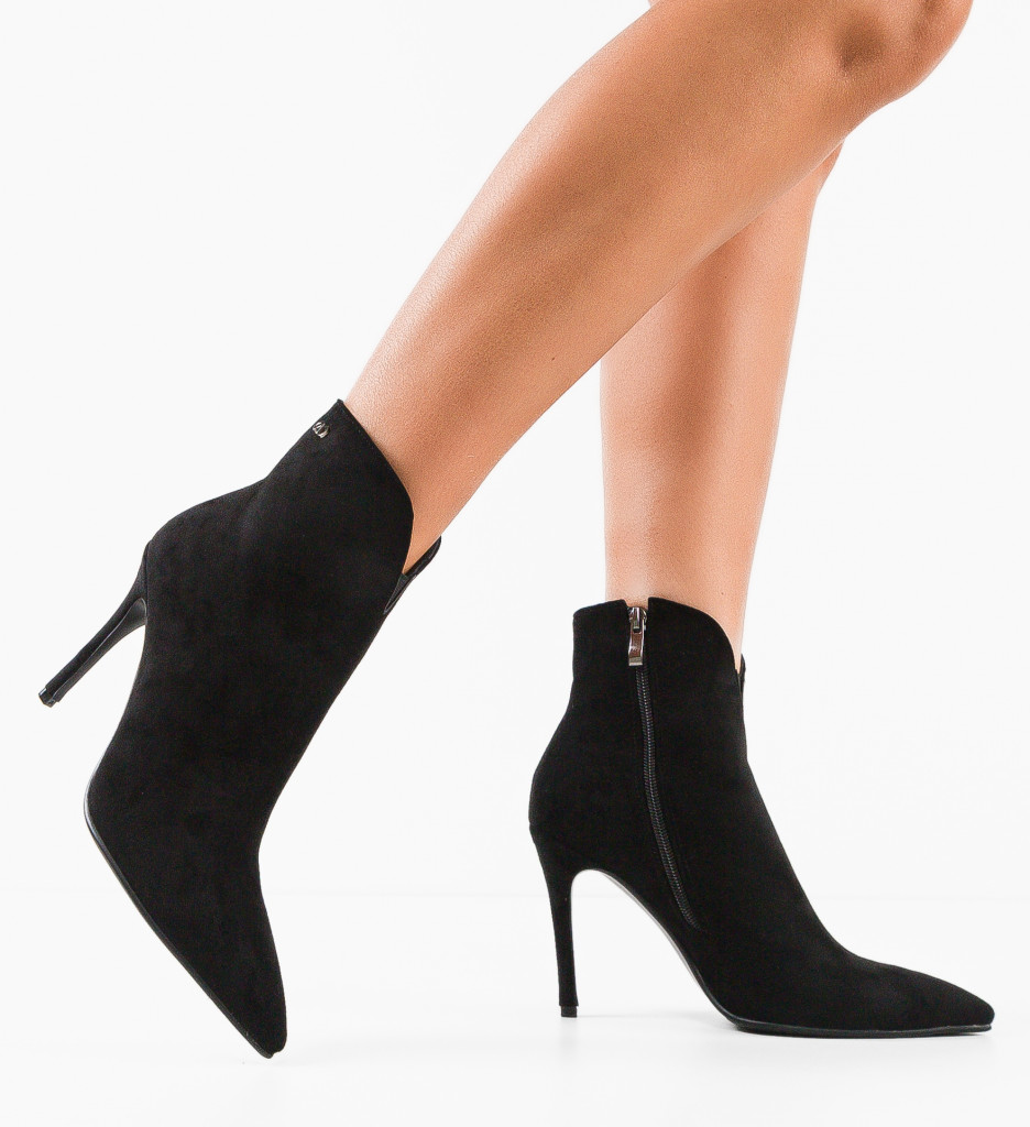 Botine Dama Egwene Negre | Eleganță și Stil
