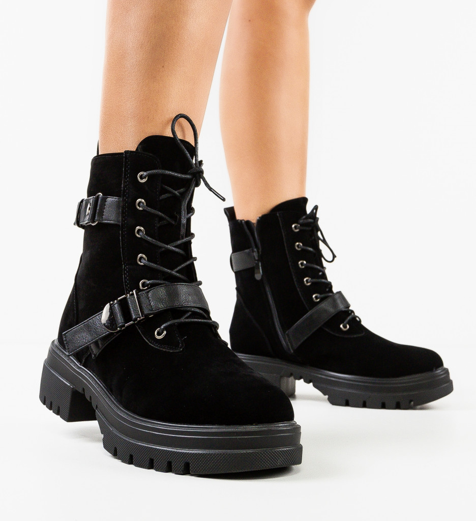 Ghete Dama Choper Negre - Stil & Confort
