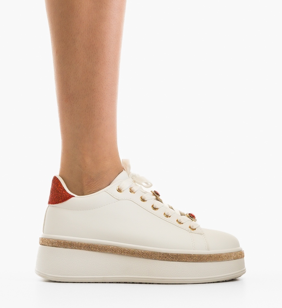 Sneakers Dama Weland Rosii | Confort și Stil - imagine 6
