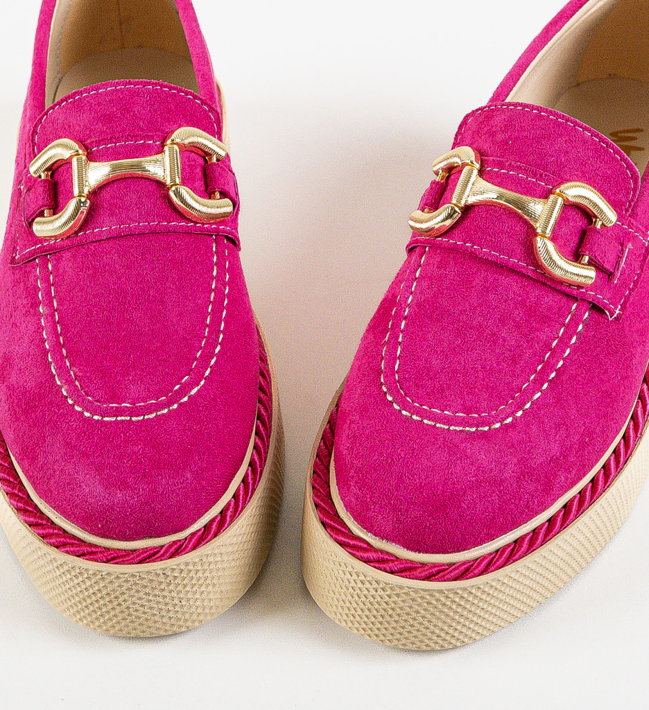 Pantofi Casual Selvie Fuchsia | Confort & Stil - imagine 6