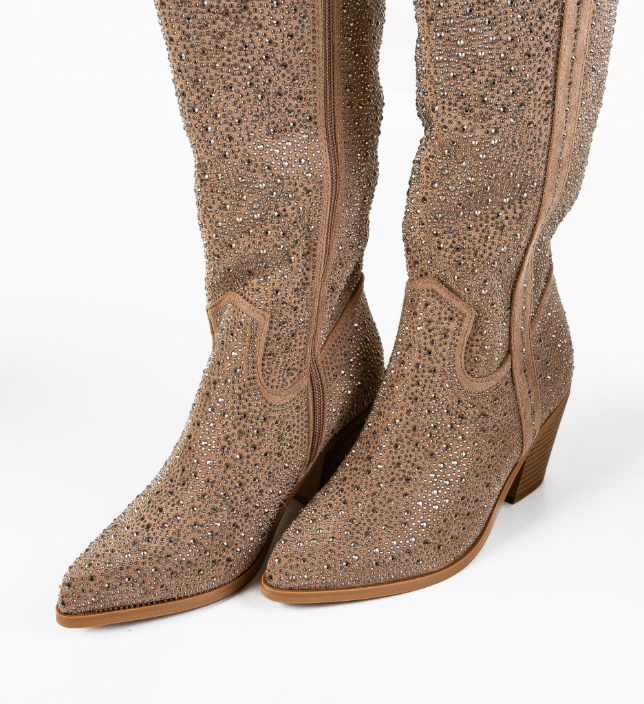 Cizme Dama Kalei Khaki | Stil & Confort Urban - imagine 7