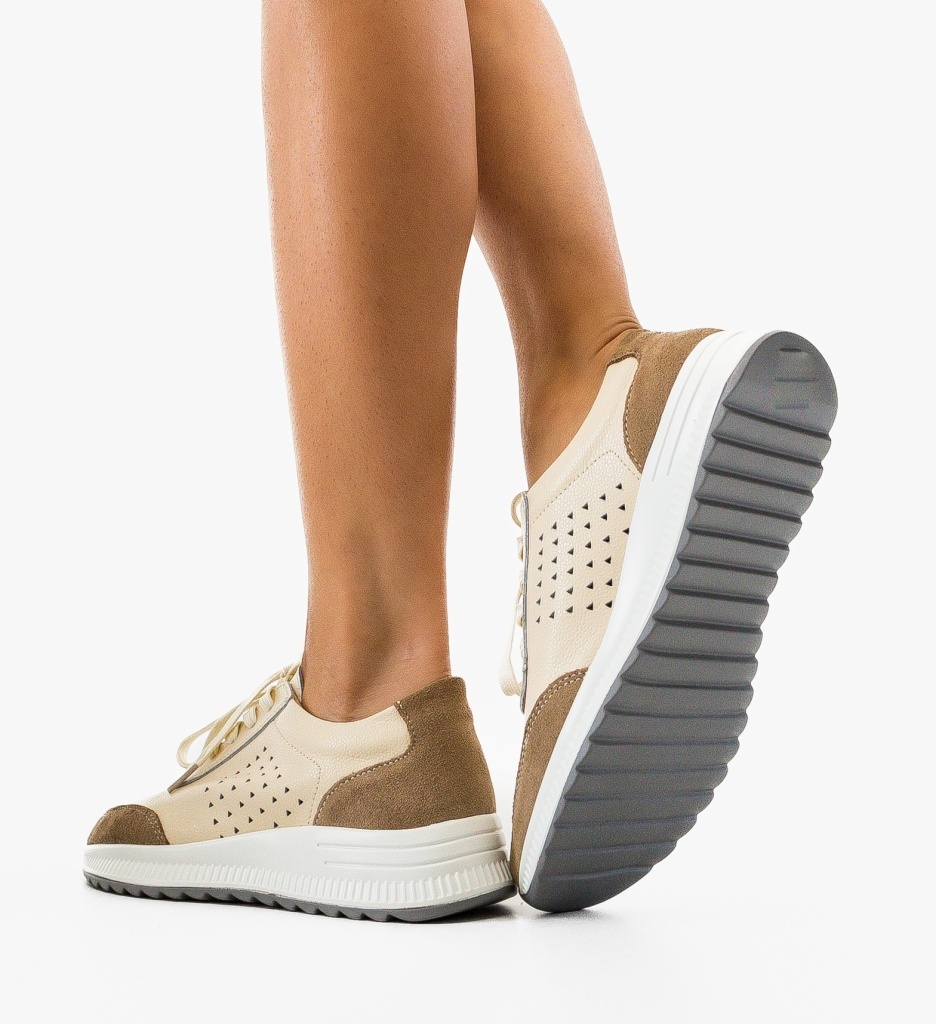 Sneakers Trybary Bej Dama - Confort și Stil - imagine 4