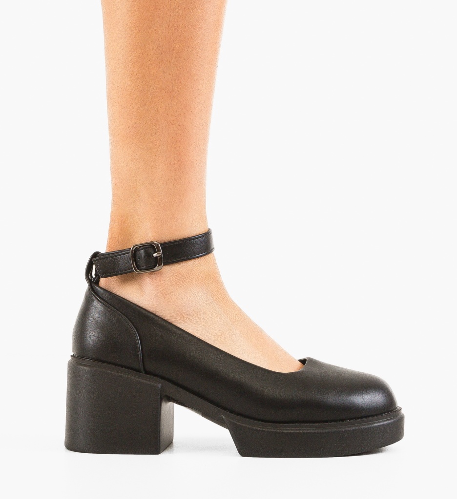 Pantofi Grima Negri cu Toc - Eleganță Absolută - imagine 7